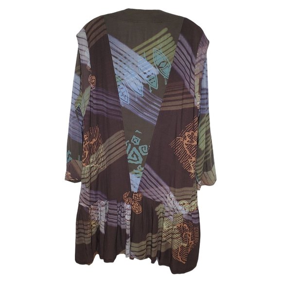 Simatadela Simone Vary Lioni L/XL Dress Skirted Tunic Lagenlook Art To Wear - Picture 3 of 8